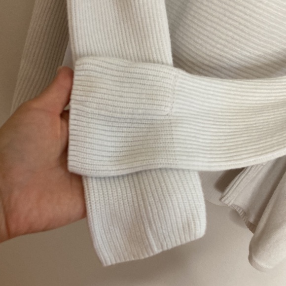 Lululemon Sundown Sweater Wrap Womens 4 6 Antique White Relaxed Cashlu Hoodie - Picture 8 of 14